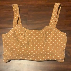Brown Le Lis Crop Top Size Small